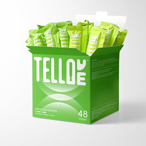 Tellove® Tampons Regular&Super Absorbency 48 Count